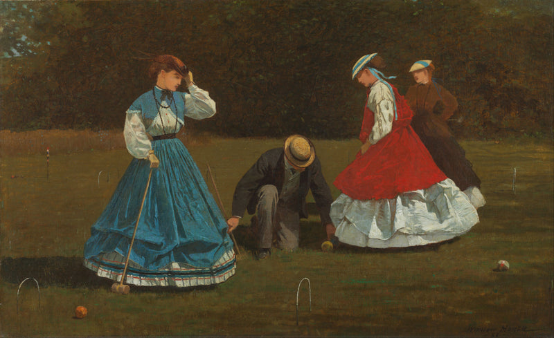 Scène de croquet - Winslow Homer