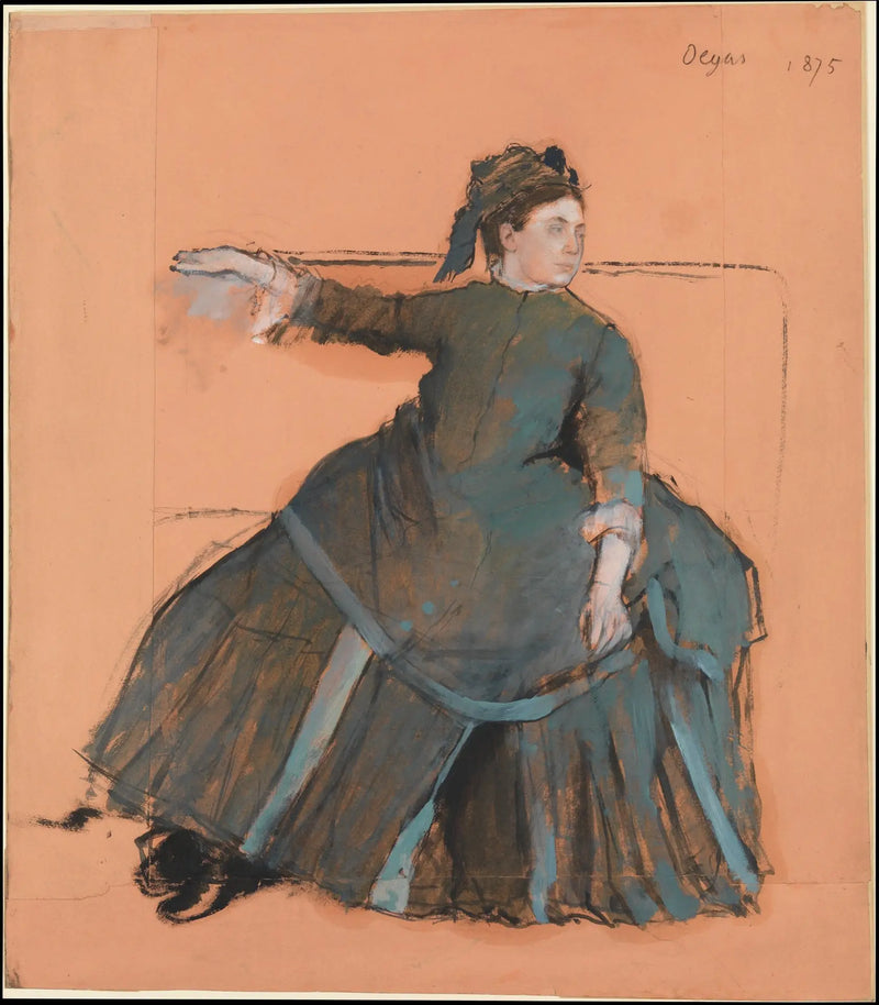 Nainen sohvalla - Edgar Degas