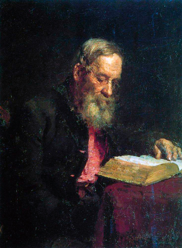 Portrait de Yefim Vasilyevich Repin, le père de l'artiste - Ilya Repin