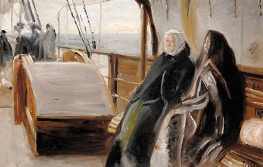 Purjeveneen kyydissä. -Michael Peter Ancher