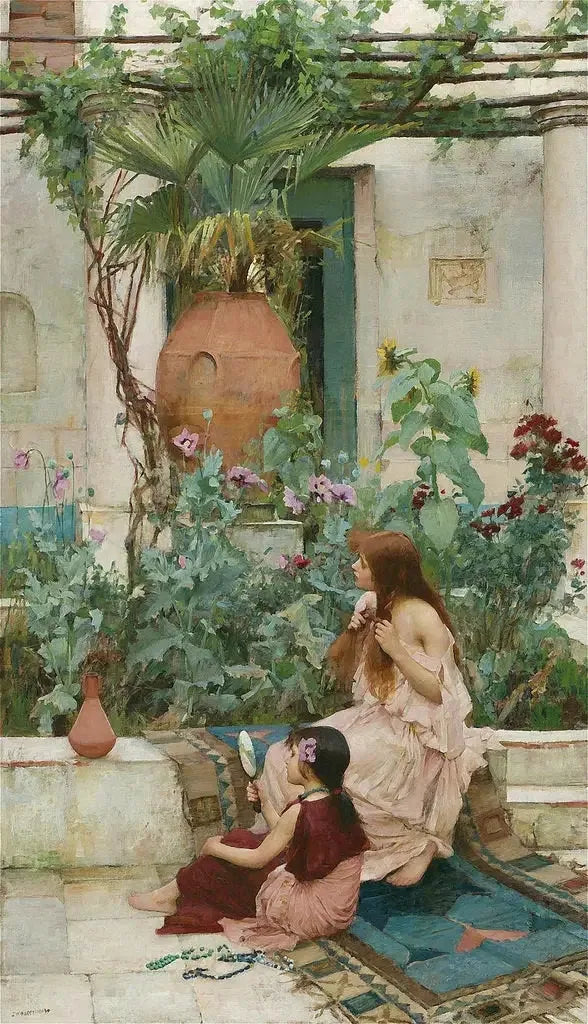 À Capri - John William Waterhouse image 1 tableau peint à l’huile sur toile