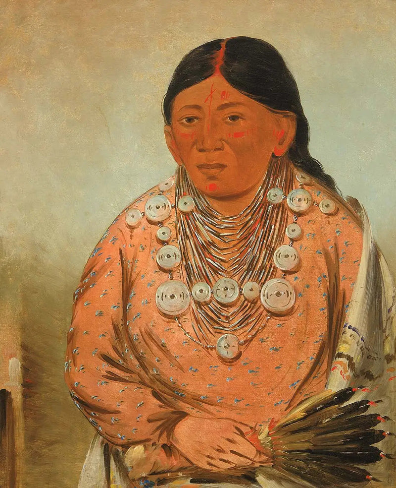 A'h-tee-wát-o-mee, nainen - George Catlin