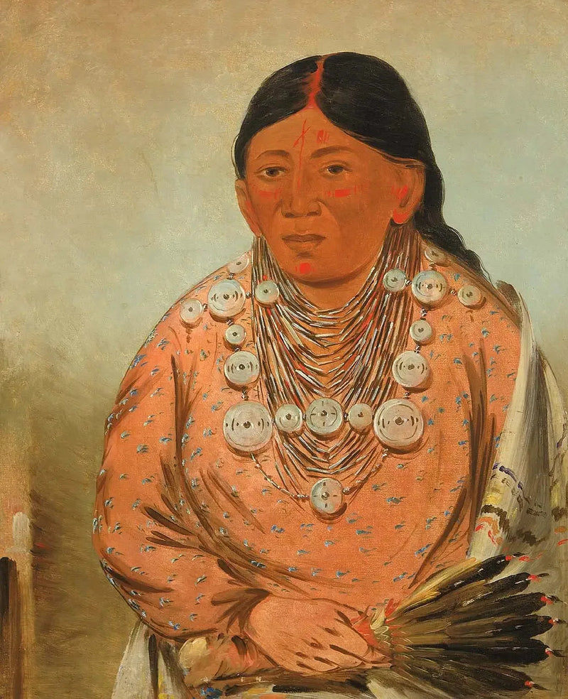 A'h-tee-wát-o-mee, nainen - George Catlin