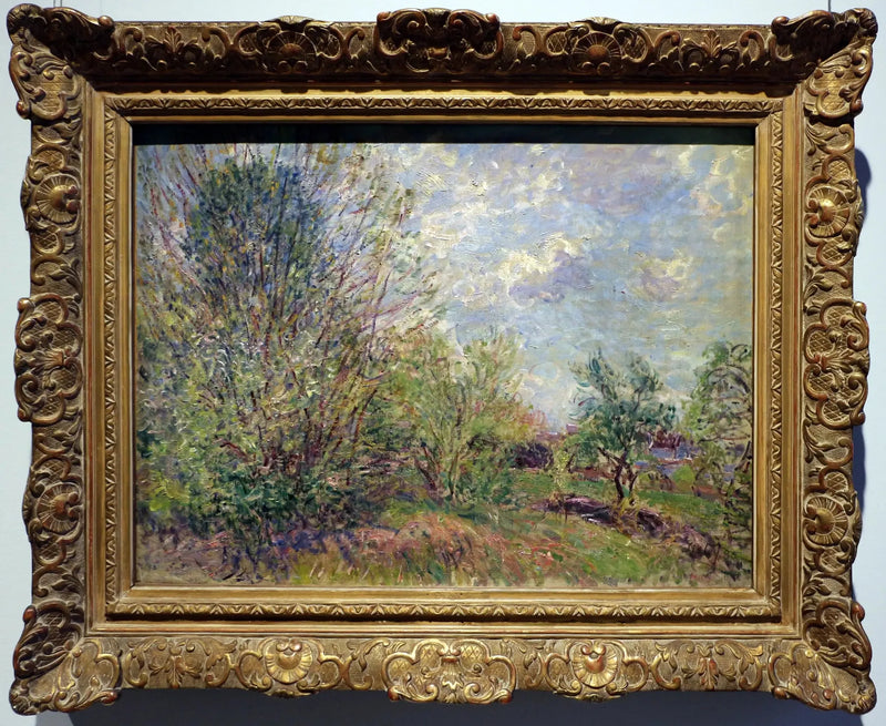 Metsän reunalla / Maisema. Kevät - Alfred Sisley