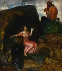 Lähteellä (nymfi kuuntelee) - Franz Von Stuck