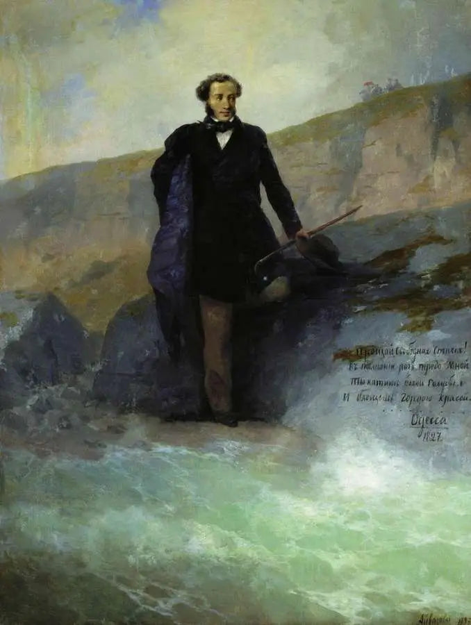 A. S. Pouchkine rannikolla Mustanmeren rannalla - Ivan Aïvazovski