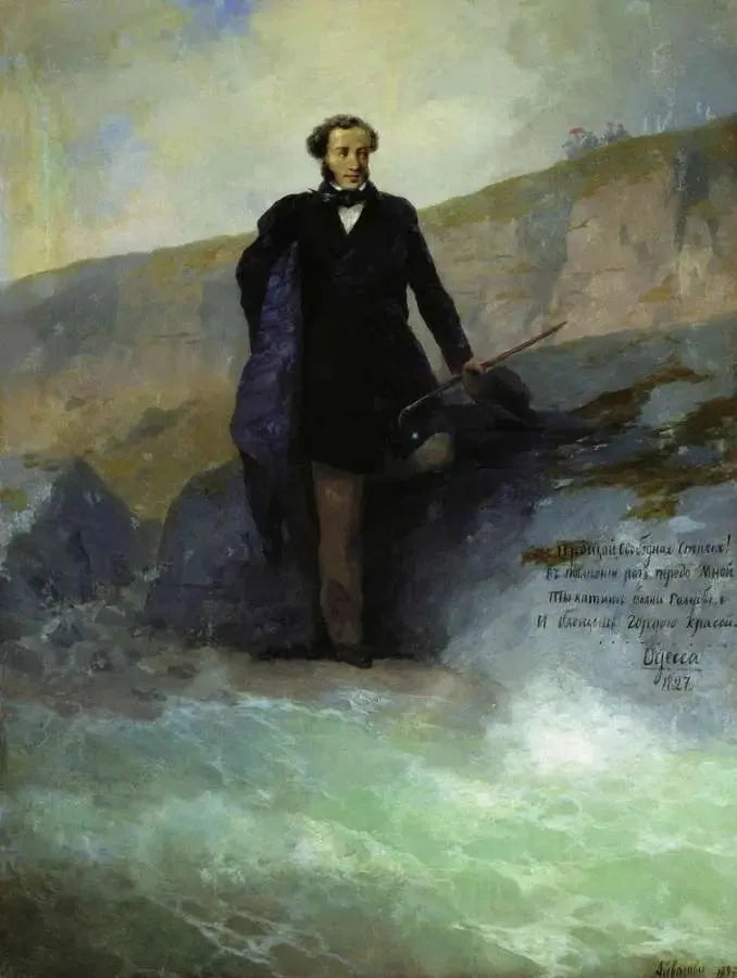 A. S. Pouchkine rannikolla Mustanmeren rannalla - Ivan Aïvazovski