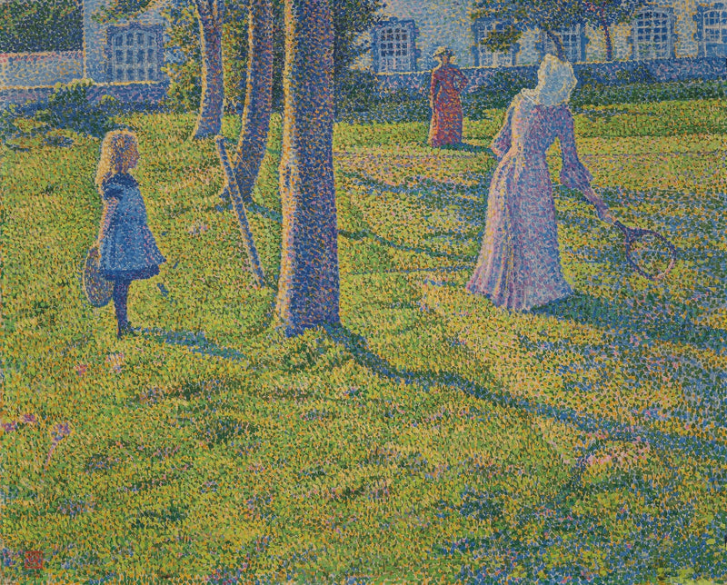 À Thuin ou la fête de tennis - Théodore van Rysselberghe