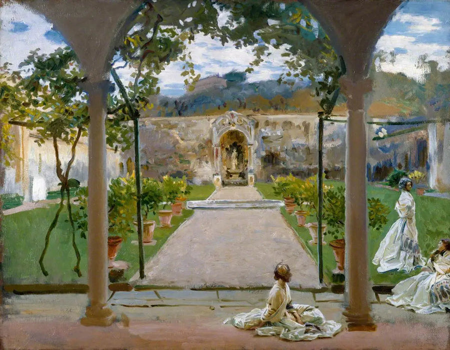 Torre Gallissa: Naisia puutarhassa - John Singer Sargent