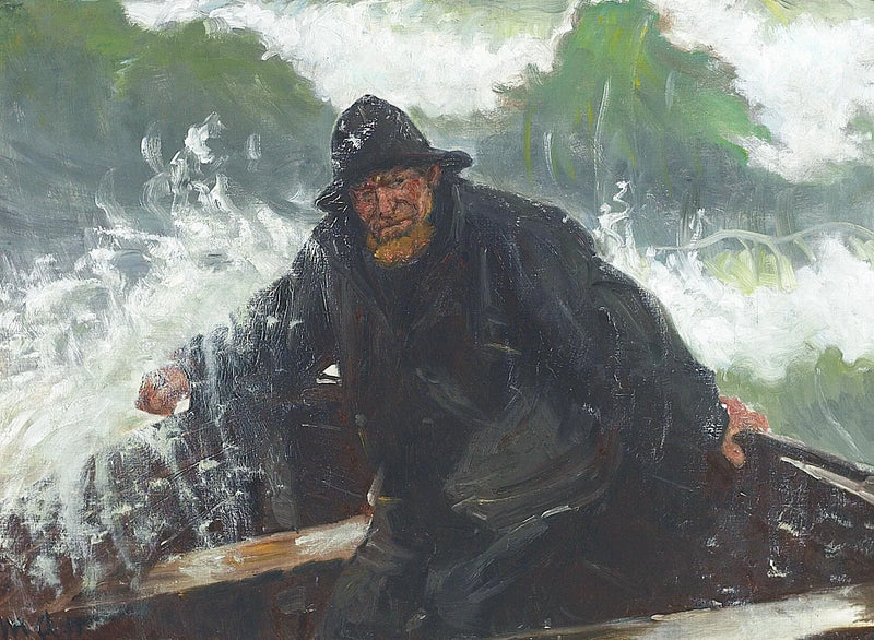 aaltojen läpi. -Michael Peter Ancher