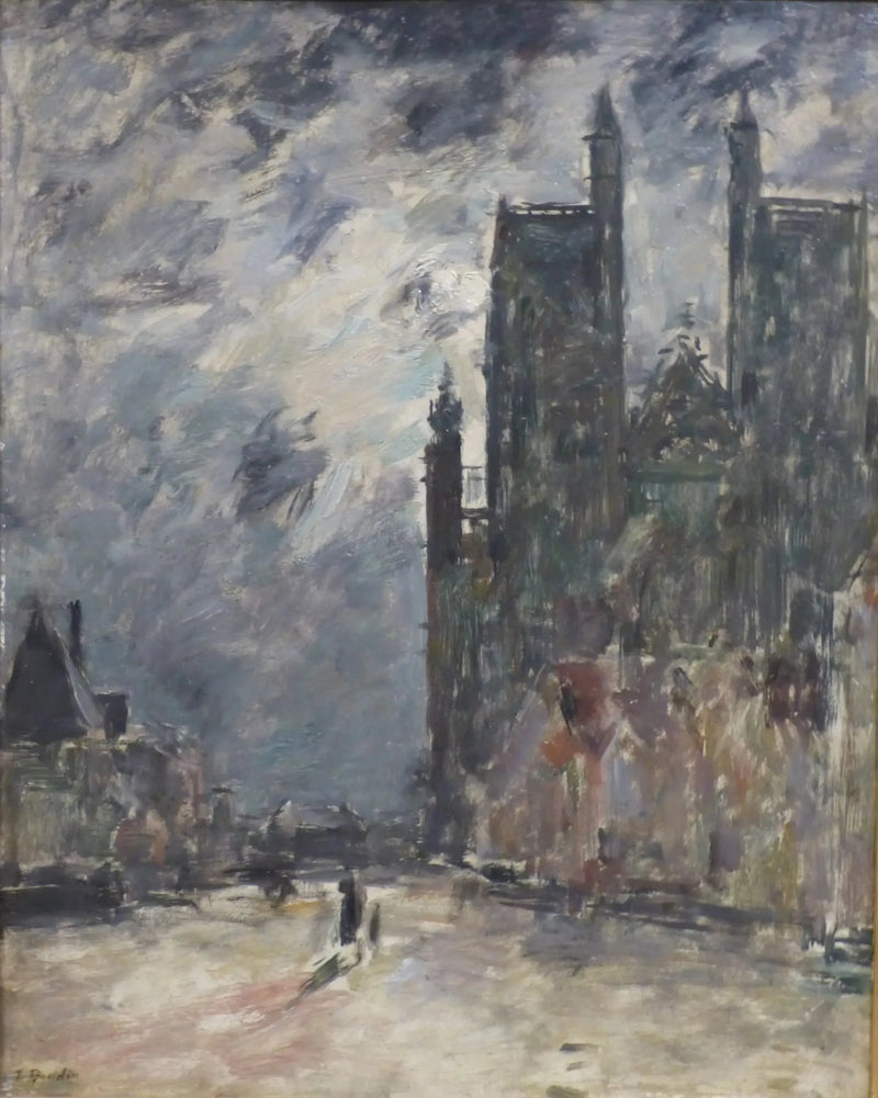 Abbeville. Saint-Vulfran kirkko - Eugène Boudin
