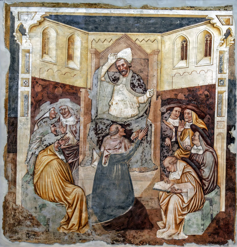 Paavin luopuminen (Pyhän Ursulan tarinoita) - Tomaso da Modena