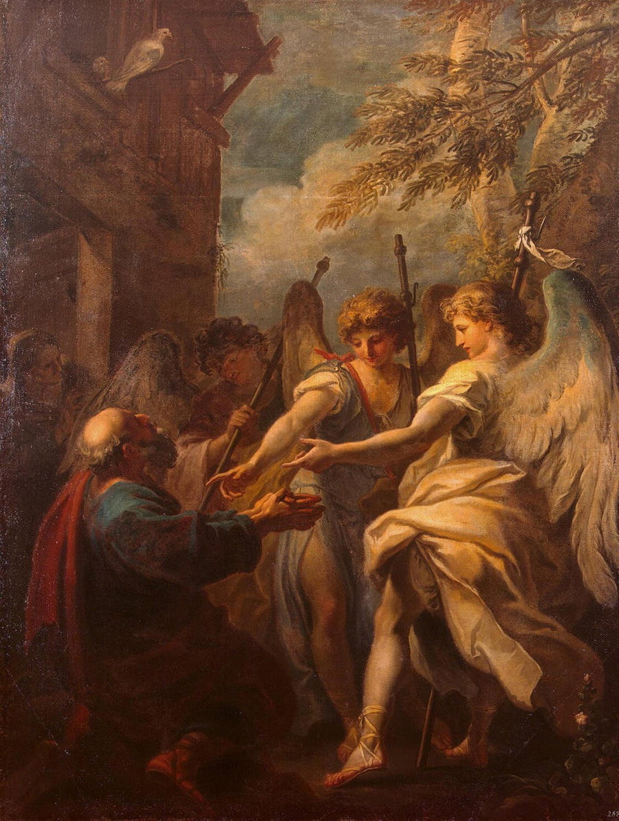 Abraham ja enkelit - Sebastiano Ricci