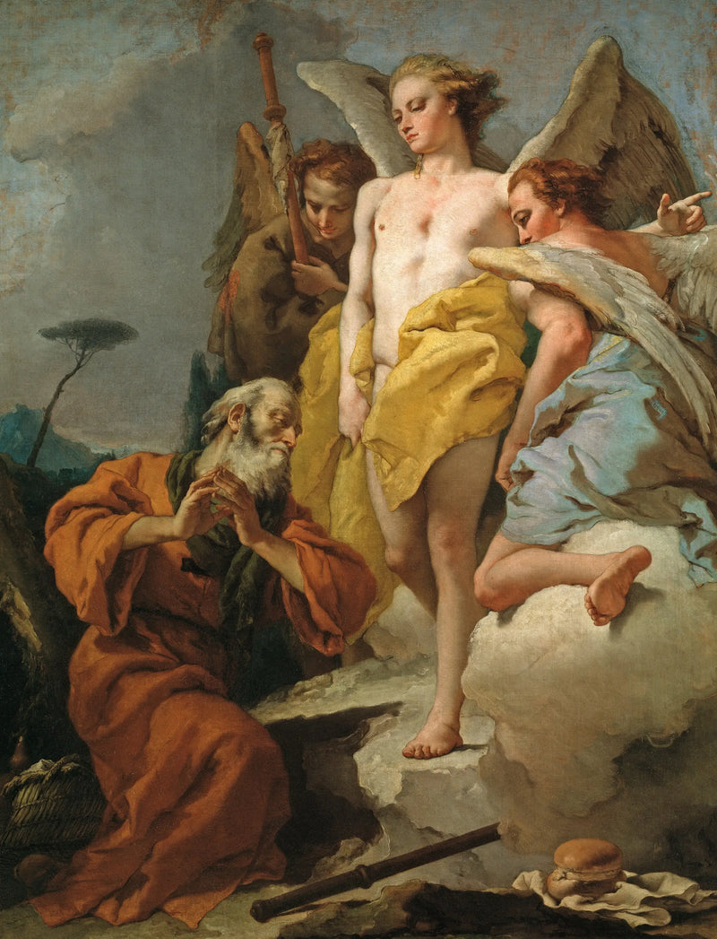 Abraham ja kolme enkeliä - Giovanni Battista Tiepolo