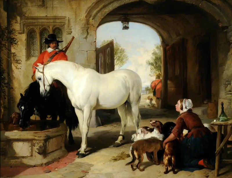 Hevosten juottaminen - Edwin Henry Landseer