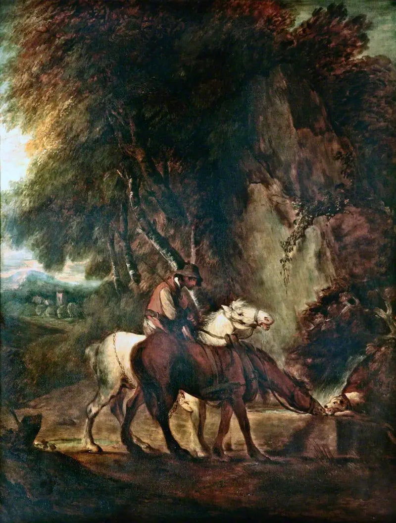 Hevosten juottaminen - Thomas Gainsborough