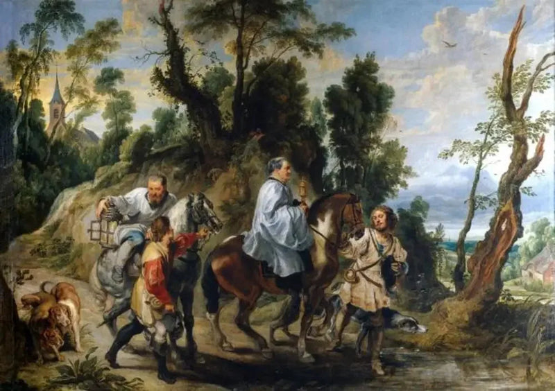 Rodolphen I. Habsburgin hartauden osoitus - Peter Paul Rubens