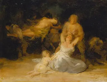 Väkivallan teko kahta naista vastaan - Francisco de Goya