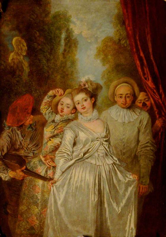 Italialaisen näyttelijäryhmän näyttelijät - Antoine Watteau