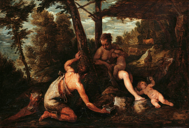 Aadam ja Eeva Paratiisista karkotettu - David Teniers nuorempi