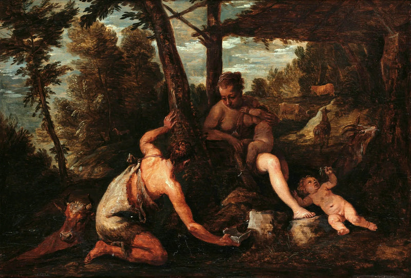 Aadam ja Eeva Paratiisista karkotettu - David Teniers nuorempi