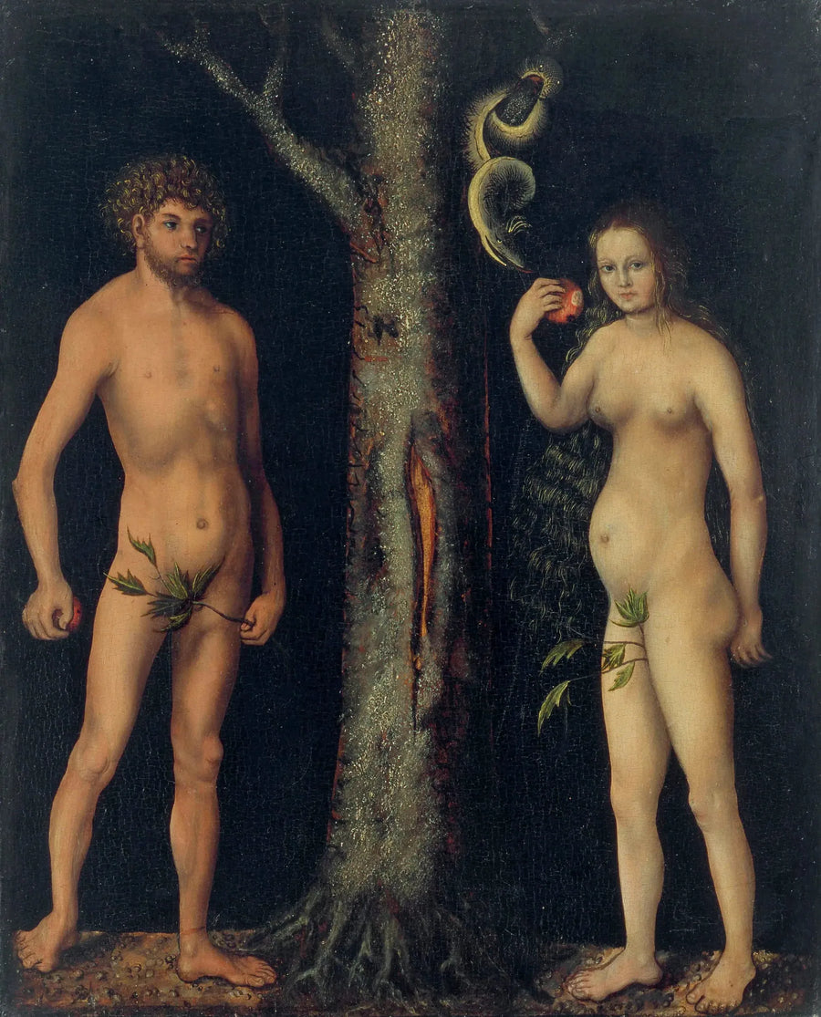 Adam ja Eeva - Lucas Cranach vanhempi