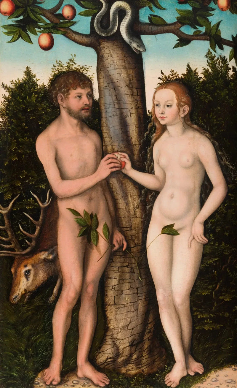 Adam ja Eeva - Lucas Cranach vanhempi