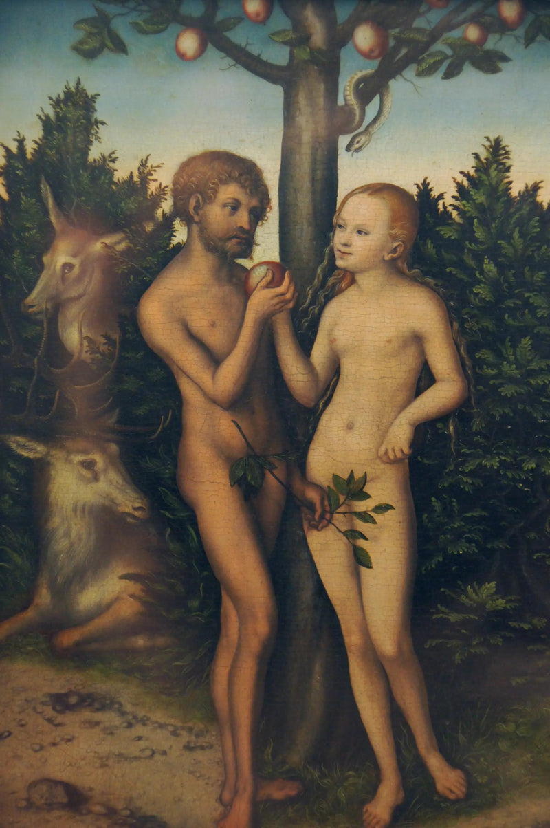 Adam ja Eeva - Lucas Cranach vanhempi