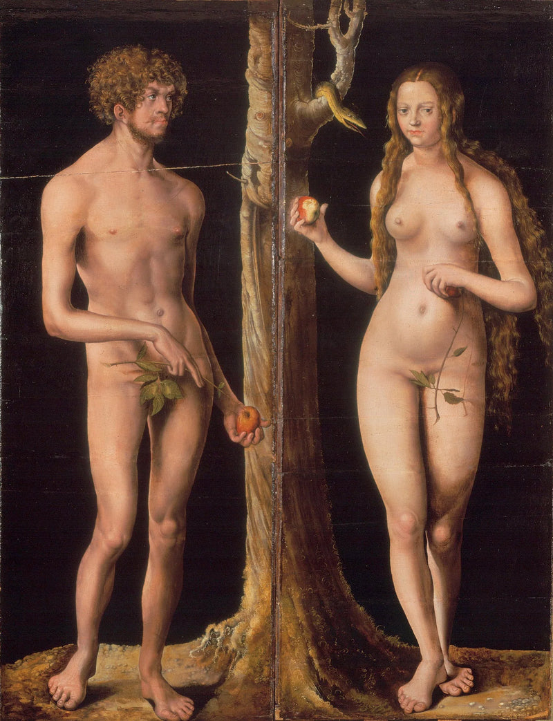 Adam ja Eeva - Lucas Cranach vanhempi