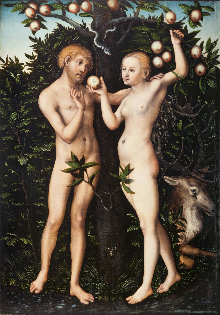 Adam ja Ève - Lucas Cranach vanhempi