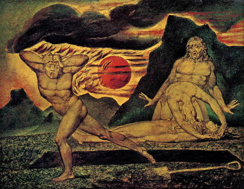 Aadam ja Eeva löytävät Abelin ruumiin - William Blake