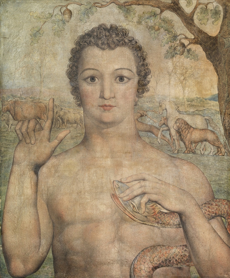 Adam nimittää eläimiä - William Blake
