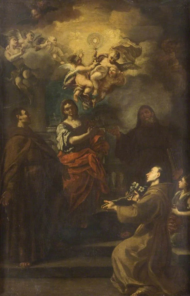 Adoration de l'Eucharistie - Francesco Solimena image 1 reproduction de peinture à l’huile
