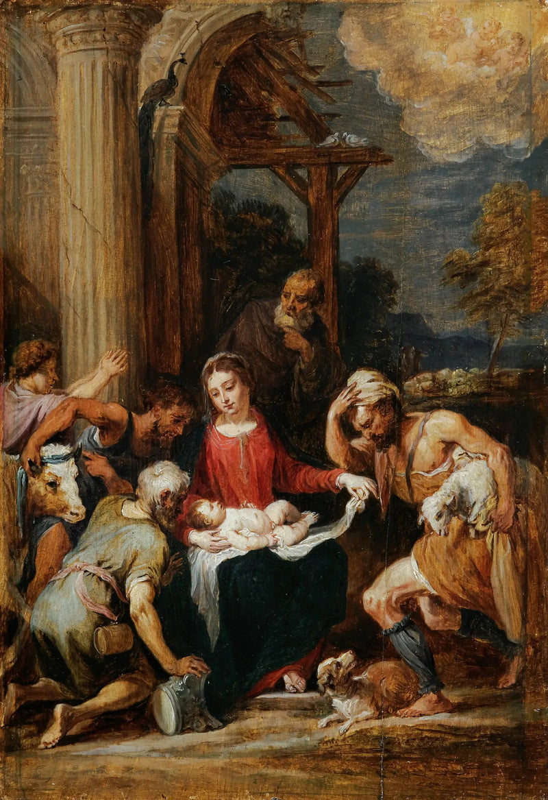 Betlehemin paimenet, Andrea Schiavonen mukaan - David Teniers nuorempi