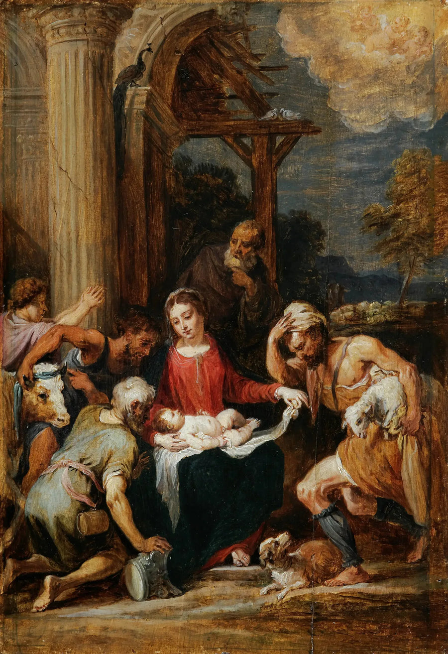 Betlehemin paimenet, Andrea Schiavonen mukaan - David Teniers nuorempi