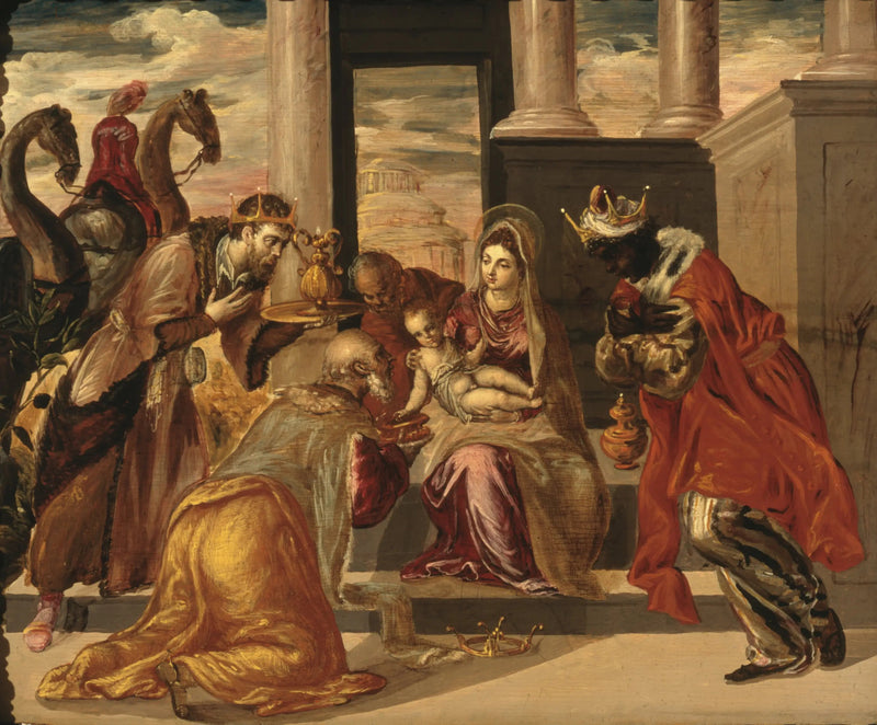 Magien ylistys kamelien kanssa - El Greco