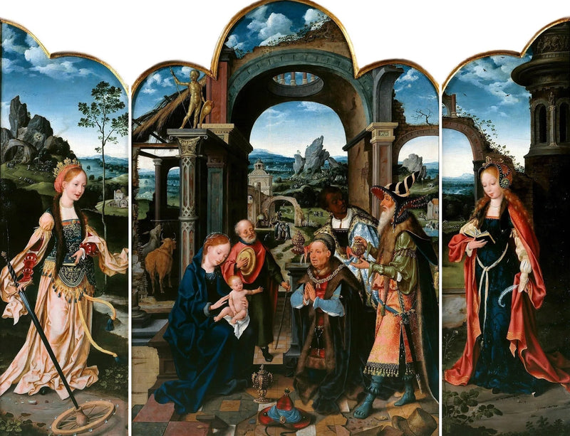 Magi-ihailu Sigismund I Puolasta - Joos van Cleve