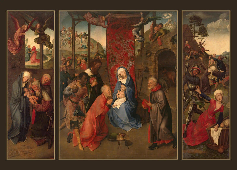 Magiien ylistys (Triptyyki) - Hugo van der Goes