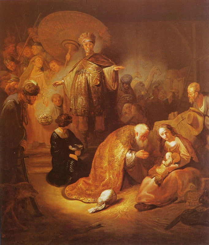 Itämaan tietäjien kunnioitus (kopio ?) - Rembrandt