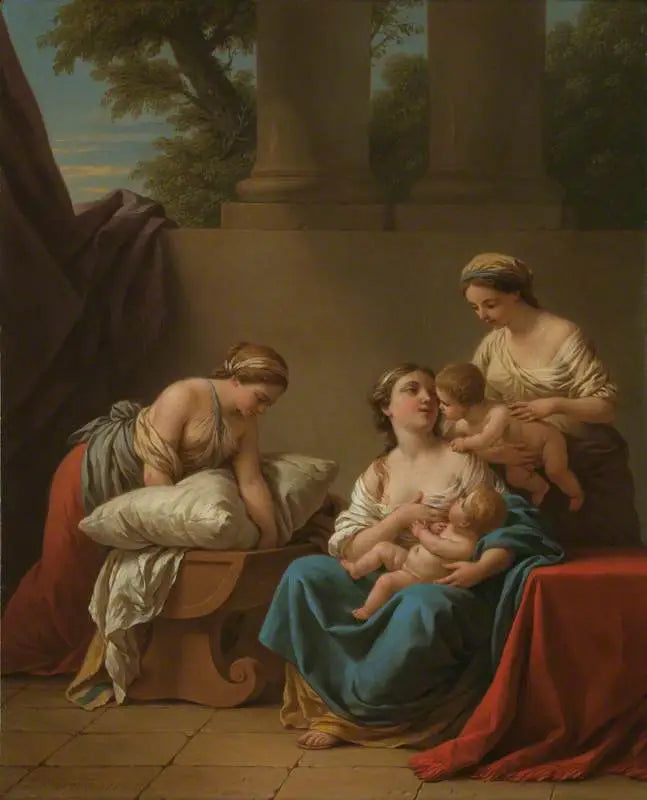 Äidinrakkaus - Louis Jean François Lagrenée