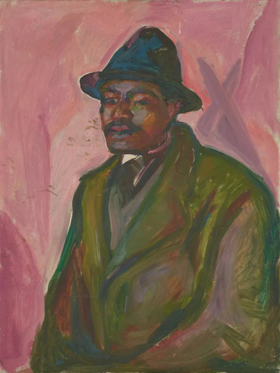 Afrikkalainen vihreässä takissa - Edvard Munch