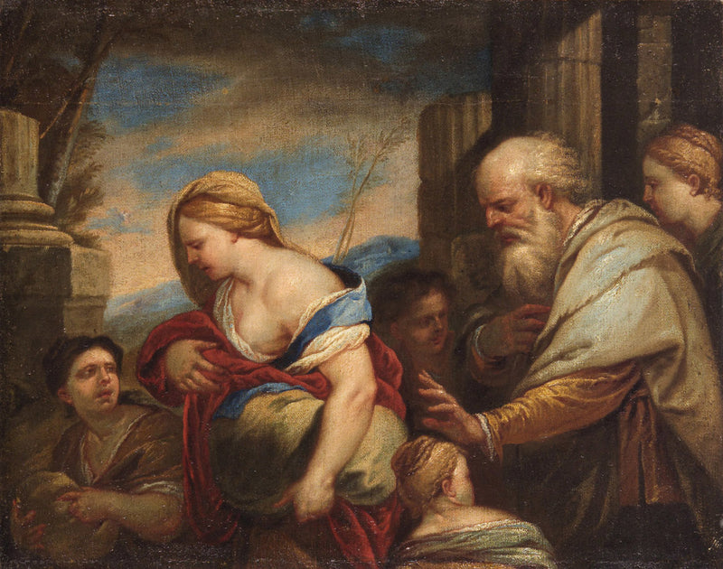 Agar ajettu pois Abraham - Luca Giordano