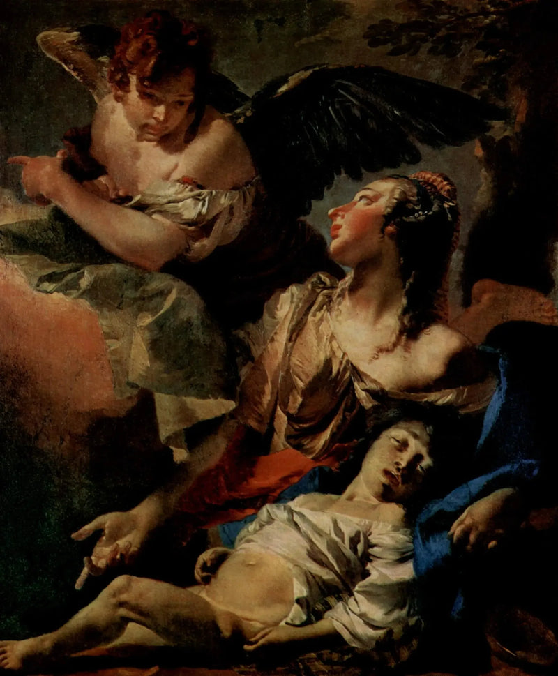 Agar ja Ismaël autiomaassa - Giovanni Battista Tiepolo