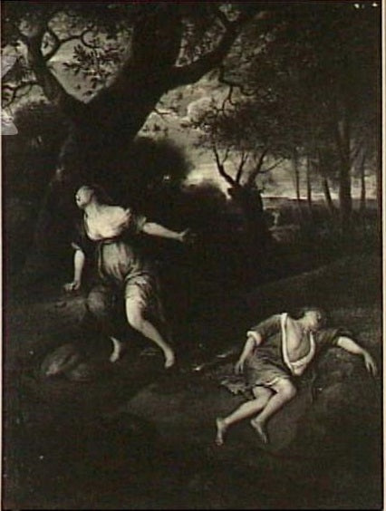 Agar et Ismaël dans le désert - Jan Steen image 1 copie peinte à la main à l’huile