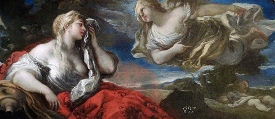 Agar ja Ismaël autiomaassa - Luca Giordano