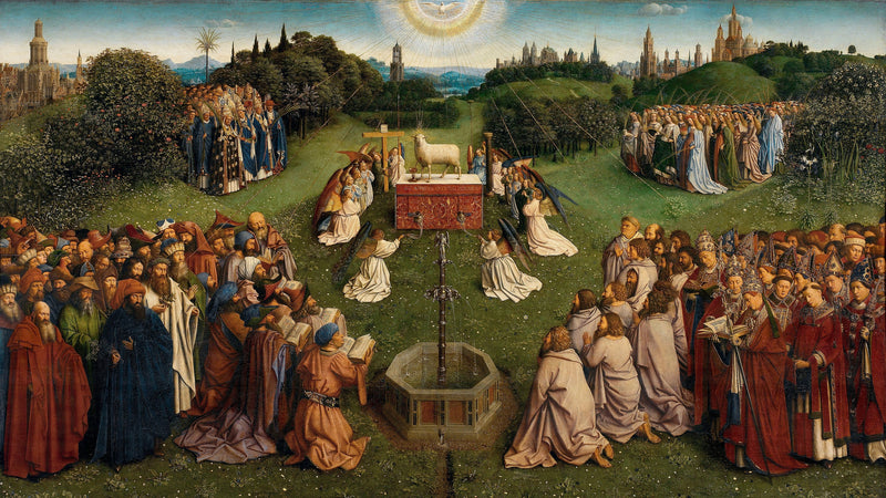 Mystinen lammas - Hubert van Eyck