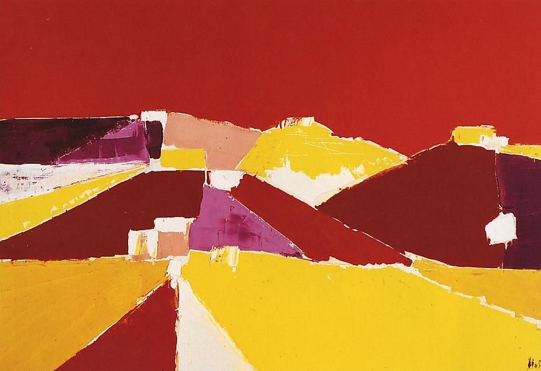 Agrigente - Nicolas de Staël image 1 reproduction de peinture à l’huile