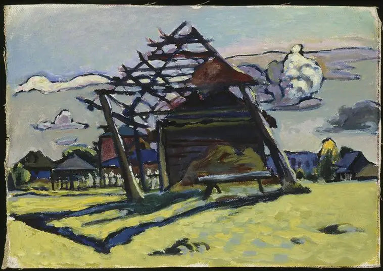 Akhtyrka, heinätukki ja tila - Vassily Kandinsky