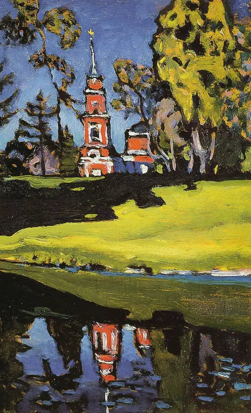 Akhtyrka, punainen kirkko - Vassily Kandinsky