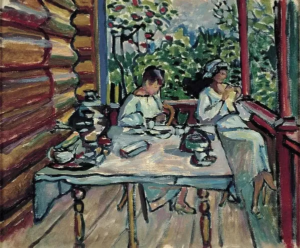 Akhtyrka, Nina ja Tatiana verannalla - Vassily Kandinsky